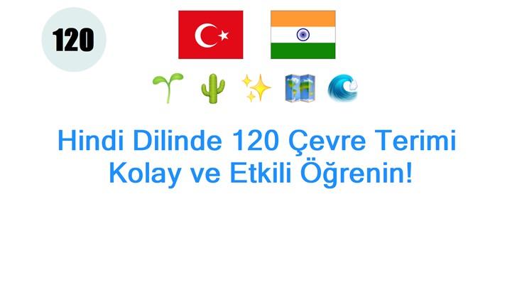 Hindi Dilinde 120 Çevre Terimi: Kolay ve Etkili Öğrenin!